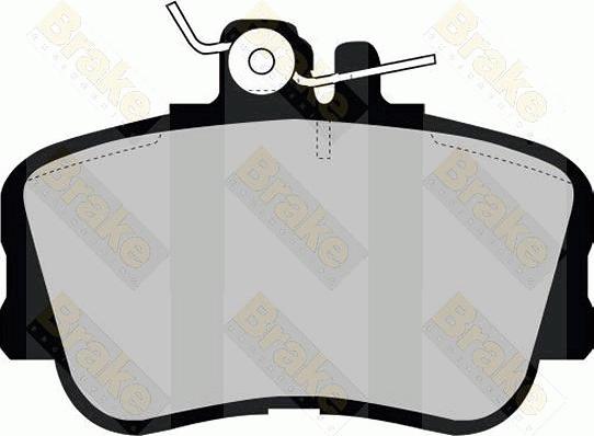 Brake Engineering PA969 - Комплект спирачно феродо, дискови спирачки vvparts.bg