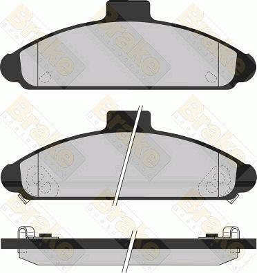 RHIAG 20595 - Комплект спирачно феродо, дискови спирачки vvparts.bg