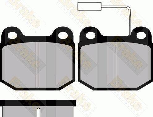 Brake Engineering PA937 - Комплект спирачно феродо, дискови спирачки vvparts.bg