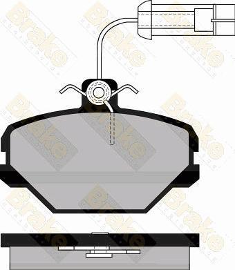 Brake Engineering PA495 - Комплект спирачно феродо, дискови спирачки vvparts.bg