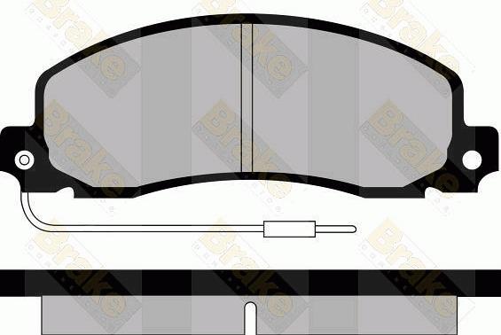 BENDIX HQ-2076A - Комплект спирачно феродо, дискови спирачки vvparts.bg