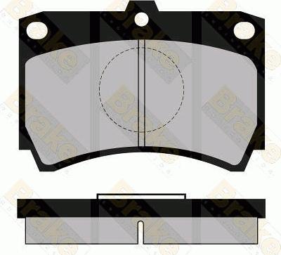 Brake Engineering PA469 - Комплект спирачно феродо, дискови спирачки vvparts.bg