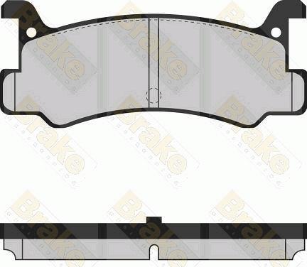 Brake Engineering PA460 - Комплект спирачно феродо, дискови спирачки vvparts.bg