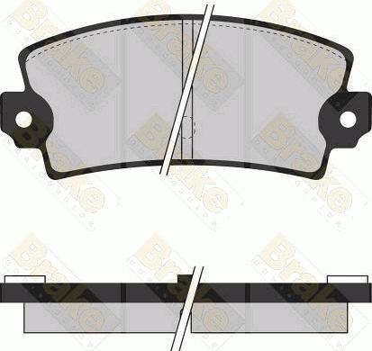 Brake Engineering PA415 - Комплект спирачно феродо, дискови спирачки vvparts.bg