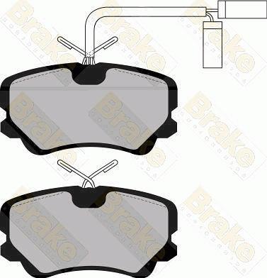 Brake Engineering PA489 - Комплект спирачно феродо, дискови спирачки vvparts.bg