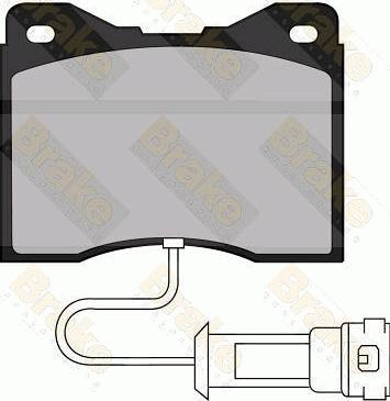 Brake Engineering PA485 - Комплект спирачно феродо, дискови спирачки vvparts.bg