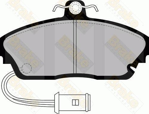 Brake Engineering PA488 - Комплект спирачно феродо, дискови спирачки vvparts.bg