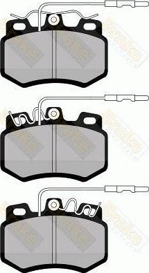 Brake Engineering PA439 - Комплект спирачно феродо, дискови спирачки vvparts.bg