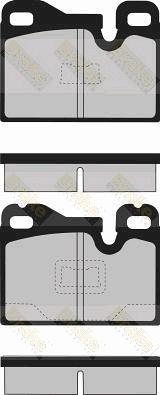 Triscan 28BK822 - Комплект спирачно феродо, дискови спирачки vvparts.bg