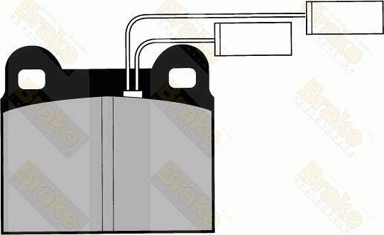 Brake Engineering PA425 - Комплект спирачно феродо, дискови спирачки vvparts.bg