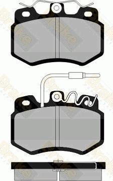 Brake Engineering PA472 - Комплект спирачно феродо, дискови спирачки vvparts.bg