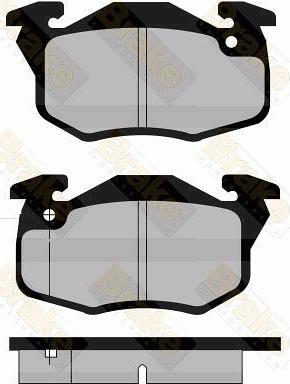 Brake Engineering PA592 - Комплект спирачно феродо, дискови спирачки vvparts.bg