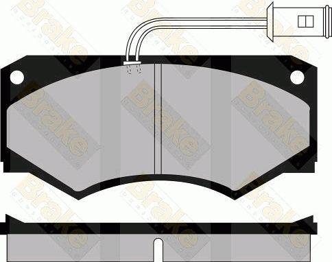 Brake Engineering PA510 - Комплект спирачно феродо, дискови спирачки vvparts.bg