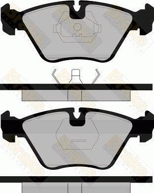 Brake Engineering PA600 - Комплект спирачно феродо, дискови спирачки vvparts.bg