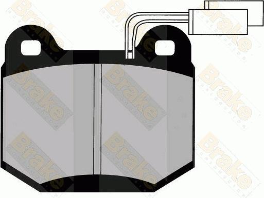 Brake Engineering PA603 - Комплект спирачно феродо, дискови спирачки vvparts.bg