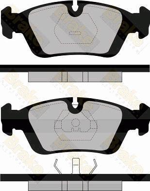 Brake Engineering PA602 - Комплект спирачно феродо, дискови спирачки vvparts.bg