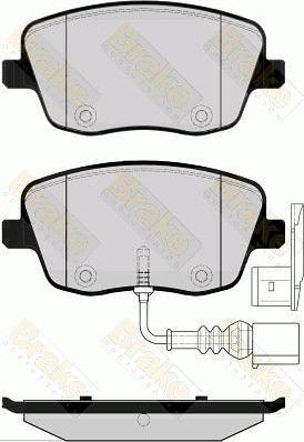 BOSCH 494105 - Комплект спирачно феродо, дискови спирачки vvparts.bg