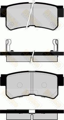 Brake Engineering PA1494 - Комплект спирачно феродо, дискови спирачки vvparts.bg