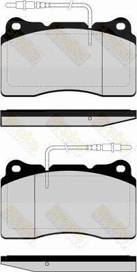 Brake Engineering PA1491 - Комплект спирачно феродо, дискови спирачки vvparts.bg