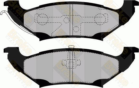 Brake Engineering PA1446 - Комплект спирачно феродо, дискови спирачки vvparts.bg