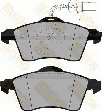 Brake Engineering PA1464 - Комплект спирачно феродо, дискови спирачки vvparts.bg