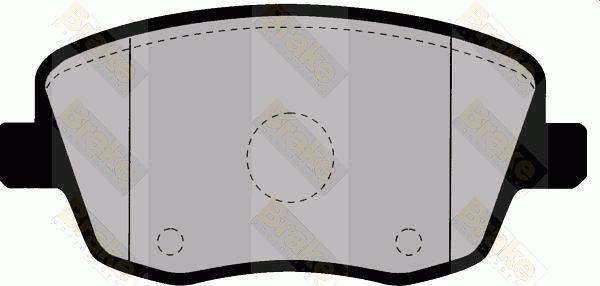 Brake Engineering PA1462 - Комплект спирачно феродо, дискови спирачки vvparts.bg