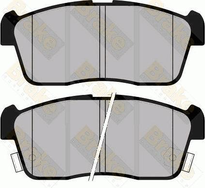 Brake Engineering PA1400 - Комплект спирачно феродо, дискови спирачки vvparts.bg