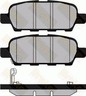 Brake Engineering PA1432 - Комплект спирачно феродо, дискови спирачки vvparts.bg