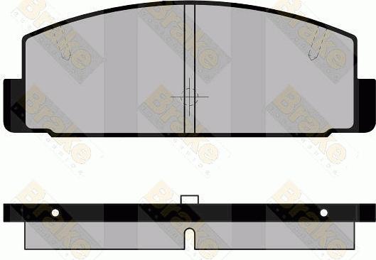 Brake Engineering PA1428 - Комплект спирачно феродо, дискови спирачки vvparts.bg