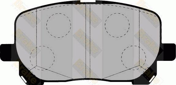 Brake Engineering PA1422 - Комплект спирачно феродо, дискови спирачки vvparts.bg