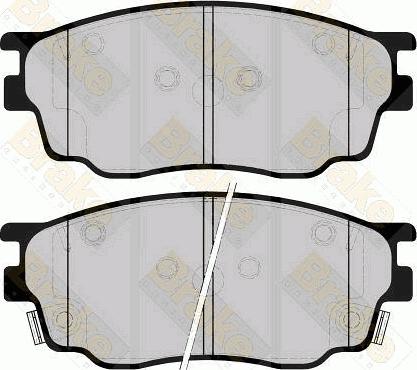 Brake Engineering PA1427 - Комплект спирачно феродо, дискови спирачки vvparts.bg