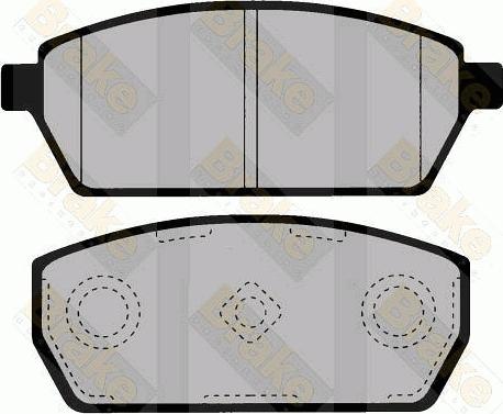 Brake Engineering PA1544 - Комплект спирачно феродо, дискови спирачки vvparts.bg