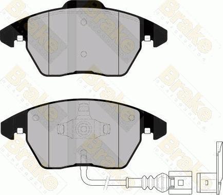 Brake Engineering PA1558 - Комплект спирачно феродо, дискови спирачки vvparts.bg