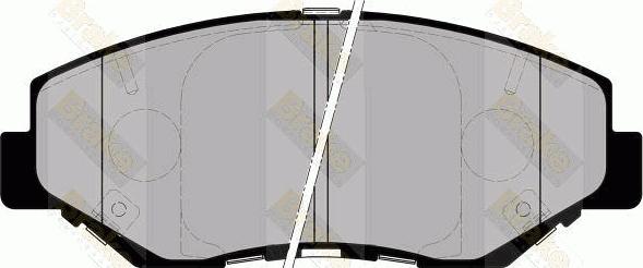 Brake Engineering PA1564 - Комплект спирачно феродо, дискови спирачки vvparts.bg