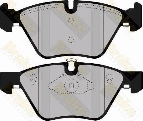 Brake Engineering PA1561 - Комплект спирачно феродо, дискови спирачки vvparts.bg