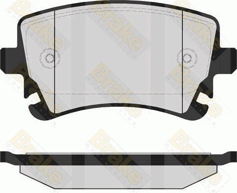 VW 4F0698451L - Комплект спирачно феродо, дискови спирачки vvparts.bg