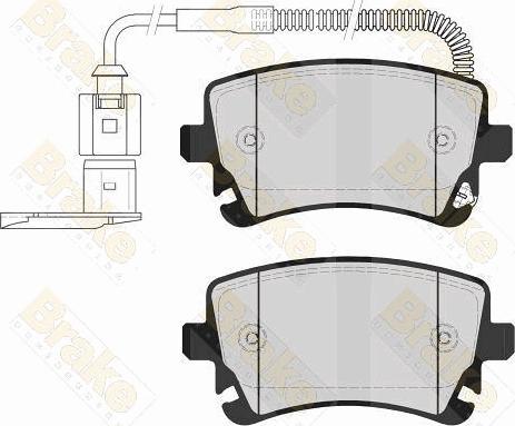 VW 3D0 698 451 B - Комплект спирачно феродо, дискови спирачки vvparts.bg