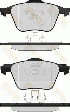 Spidan 32947 - Комплект спирачно феродо, дискови спирачки vvparts.bg