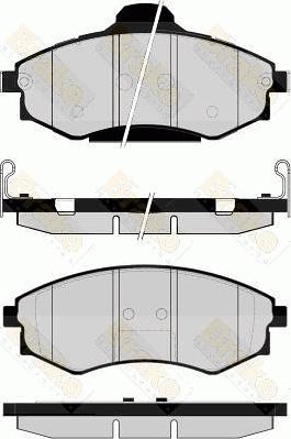 BENDIX 572461 - Комплект спирачно феродо, дискови спирачки vvparts.bg