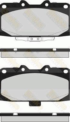 Brake Engineering PA1694 - Комплект спирачно феродо, дискови спирачки vvparts.bg