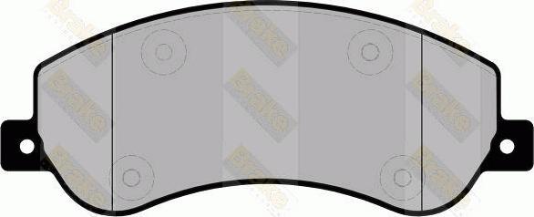 Brake Engineering PA1698 - Комплект спирачно феродо, дискови спирачки vvparts.bg