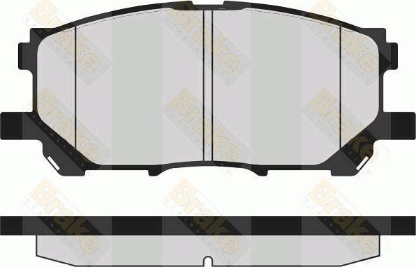 Brake Engineering PA1649 - Комплект спирачно феродо, дискови спирачки vvparts.bg