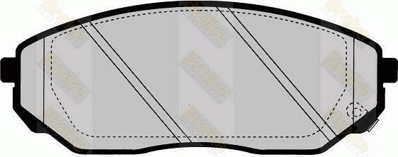 Brake Engineering PA1645 - Комплект спирачно феродо, дискови спирачки vvparts.bg