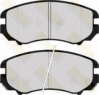 Brake Engineering PA1654 - Комплект спирачно феродо, дискови спирачки vvparts.bg