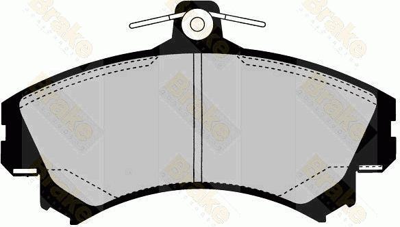 Brake Engineering PA1609 - Комплект спирачно феродо, дискови спирачки vvparts.bg