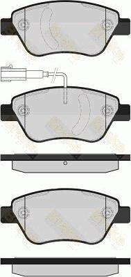 Brake Engineering PA1604 - Комплект спирачно феродо, дискови спирачки vvparts.bg