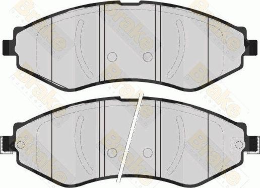 Brake Engineering PA1601 - Комплект спирачно феродо, дискови спирачки vvparts.bg