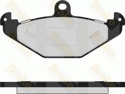 Brake Engineering PA1619 - Комплект спирачно феродо, дискови спирачки vvparts.bg