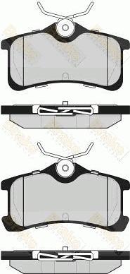 Brake Engineering PA1615 - Комплект спирачно феродо, дискови спирачки vvparts.bg