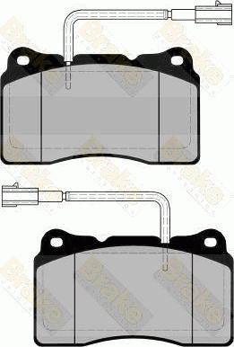 Brake Engineering PA1684 - Комплект спирачно феродо, дискови спирачки vvparts.bg